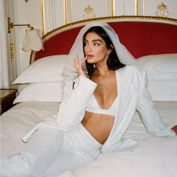 SLA THE LABEL WHITE ASTRID BRALETTE MEDIUM - Picture 2 of 7